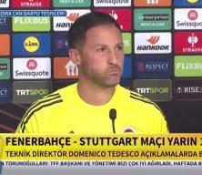 Fenerbahçe teknik direktörü Tedesco Stuttgart maçı öncesi konuştu