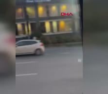 Trafik magandası sinirlendi aracın camını parçaladı