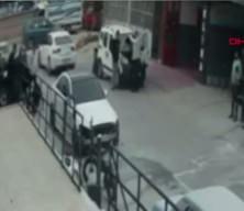 12 kişinin yaralandığı oto boyama atölyesinde ki saldırı kamerada