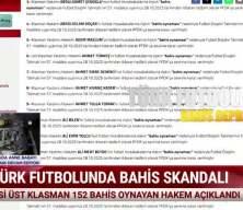 TFF Hukuk Müşavirliği, 152 hakemi "bahis oynama" gerekçesiyle PFDK'ye sevk etti