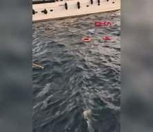 Boğazı'nda boğulma tehlikesi geçiren kadın ölümden döndü! İşte zamanla yarış anları