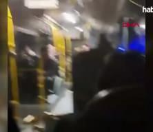 Otobüste, kadınların ‘yer kavgası’ kamerada