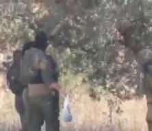 İsrail askerleri Batı Şeria'daki zeytin ağaçlarına göz dikti: Hırsızlık kameralara böyle yansıdı