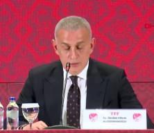 TFF Başkanı Hacıosmanoğlu bahis oynayan hakemlerle ilgili olarak açıklamalarda bulundu