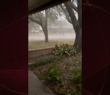 ABD'yi şiddetli dolu yağışı vurdu! Görüntüler herkesi ürküttü