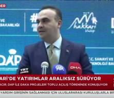  Bakan Mehmet Fatih Kacır Hakkari'ye müjdeyi  "Şehre değer katacak!" diyerek duyurdu