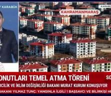  Bakan Murat Kurum, 'Karabük'te inşa edilecek afet konutları temel atma töreni'nde konuştu