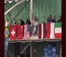 İspanya’da düzenlenen turnuvada İsrail bayrağı kaldırıldı