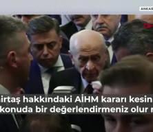 MHP lideri Devlet Bahçeli Demirtaş'ın tahliyesi hakkında konuştu
