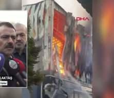Parfüm deposunda korkunç yangın sonrası Kocaeli Valisi İlhami Aktaş açıklamalarda bulundu