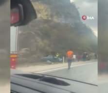 Bolu'da kamyon otomobille çarpıştı: 1 ölü, 1 yaralı