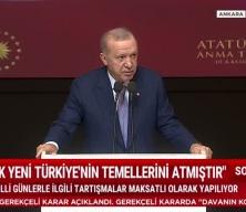 Cumhurbaşkanı Erdoğan Milli günlerle ilgili başlatılan tartışmalara sert tepki gösterdi
