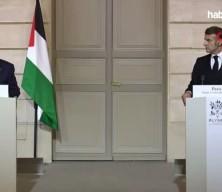 Macron ile Filistin Devlet Başkanı Abbas, başkent Paris'te bir araya geldi