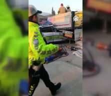 Manisa'da polis aracı tıra çarptı! 1 polisimiz şehit oldu