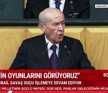 MHP lideri Devlet Bahçeli terörsüz Türkiye'ye karşı gelenlere terör bitsin mi, bitmesin mi? diye sordu
