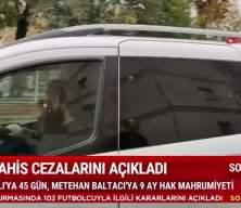 PFDK bahis soruşturması cezalarını açıkladı