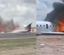 Afrika ülkesinde Bakan ve 20 kişilik ekibi taşıyan uçak pistten çıktı! 