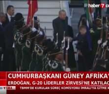 Cumhurbaşkanı Erdoğan, G20 Liderler Zirvesi için Güney Afrika'ya geldi