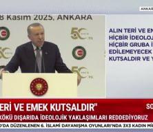 Cumhurbaşkanı Erdoğan HAK-İŞ'in 50.yıl programında konuştu 