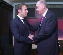Cumhurbaşkanı Erdoğan, Fransa Cumhurbaşkanı Macron ile görüştü
