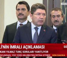 Adalet Bakanı Yılmaz Tunç Demirtaş'ın tahliyesi hakkında konuştu