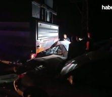 İki otomobilin vince çarpması sonucu 1 kişi öldü, 1 kişi yaralandı