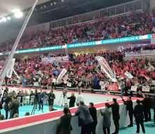 Yeniden Refah Partisi Genel Başkanı Erbakan, partisinin 3. Olağan Büyük Kongresi'nde konuştu