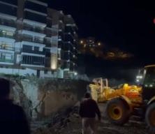 Amasra'da inşaat alanında göçük meydana geldi