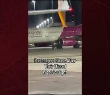 Acil çıkış camını kırıp uçak pistine dalan 2 yolcu gözaltına alındı