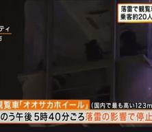 Japonya'da 123 metre yükseklikte korku dolu anlar