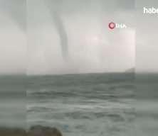 Marmaris’te denizde hortum oluştu