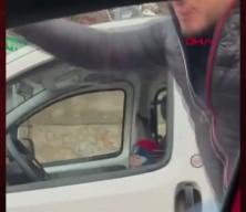 Ataşehir'de trafikte tartıştığı kadın sürücünün aracına saldırdı; şüpheli gözaltında