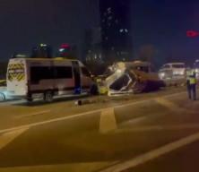 Bağcılar TEM Otoyolu'nda zincirleme kaza meydana geldi!