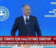 Bakan Ali Yerlikaya : 2025 yılında 103 terör örgütü mensubu teslim oldu