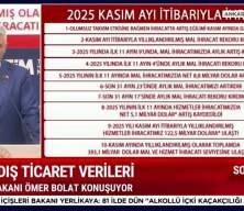 Bakan Bolat kasım ayı dış ticaret verilerini açıkladı