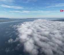 Çanakkale Boğazı'ndaki sis dronla görüntülendi