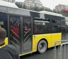 Galatasaraylı taraftarlar Fenerbahçe derbisi için yola çıktı