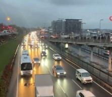 İstanbul'da haftanın ilk günü trafik yoğunluğu yüzde 80 oldu