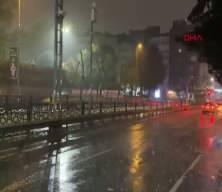 İstanbul'da sağanak etkili oldu