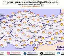 Meteoroloji yurt genelinde beklene hava durumunu paylaştı