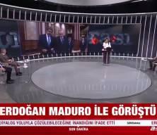 Cumhurbaşkanı Erdoğan Maduro ile görüştü