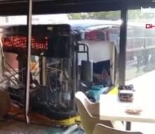 Üsküdar'da feci kaza: İETT otobüsü börekçiye girdi, 4 kişi yaralandı