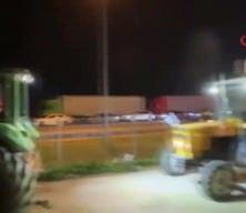 Yunan çiftçilerden Türk sınırında büyük protesto!