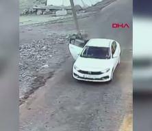 Ankara’da 4 aracın kundaklandığı anlar kamerada