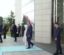 Cumhurbaşkanı Erdoğan, Türkmenistan'a gitti