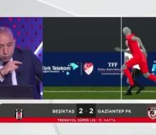Yayıncı kuruluşun Beşiktaş maçındaki pozisyon yorumu tartışma yarattı