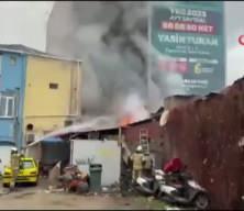 Gemlik’te pide imalathanesinde yangın paniği