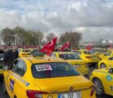 İstanbul'da taksicilerden korsan taşımacılığa protesto