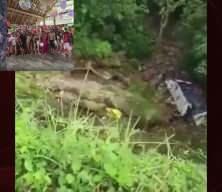 Kolombiya'da katliam gibi kaza! 20 metrelik u&ccedil;uruma yuvarlandı: 16 &ouml;l&uuml;