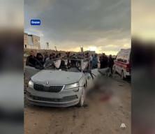 İsrail'in Gazze'de bir araca düzenlediği hava saldırısında 4 Filistinli şehit oldu